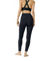Good Karma High-Rise 7/8 Length Leggings in Washed Black