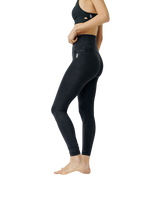 Good Karma High-Rise 7/8 Length Leggings in Washed Black