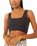 Good Karma Square-Neck Bra in Washed Black