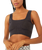 Good Karma Square-Neck Bra in Washed Black
