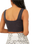 Good Karma Square-Neck Bra in Washed Black