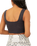 Good Karma Square-Neck Bra in Washed Black