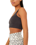 Good Karma Square-Neck Bra in Washed Black