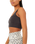 Good Karma Square-Neck Bra in Washed Black