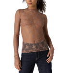 Lady Lux Layering Top in Chocolate Melt