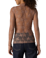 Lady Lux Layering Top in Chocolate Melt