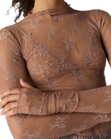 Lady Lux Layering Top in Chocolate Melt