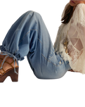 We The Free Lotus Balloon Jeans in Bijou Blue