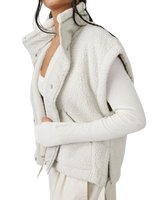 The Free People Womens Scout It Out Gilet in Birch Tree