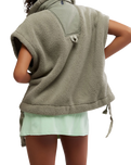 The Free People Womens Scout It Out Gilet in Sage Stone