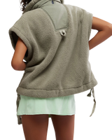 The Free People Womens Scout It Out Gilet in Sage Stone