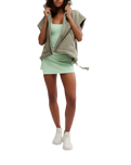 The Free People Womens Scout It Out Gilet in Sage Stone