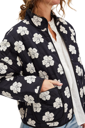Chloe Jacket in Night Blooms Combo