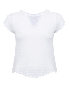 The Free People Womens Be My Baby T-Shirt in White