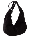 The Free People Womens Roma Suede Tote Bag in Black