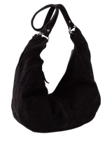 The Free People Womens Roma Suede Tote Bag in Black