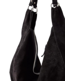 The Free People Womens Roma Suede Tote Bag in Black