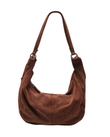 Roma Suede Tote Bag in Coconut Shell
