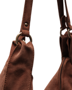 Roma Suede Tote Bag in Coconut Shell