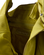 Roma Suede Tote Bag in Apple Green