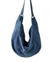 Roma Suede Tote Bag in Slate