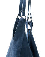 Roma Suede Tote Bag in Slate