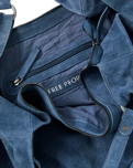 Roma Suede Tote Bag in Slate