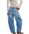 Good Luck Mid-Rise Barrel Jeans in Ultra Light Beam