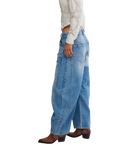 Good Luck Mid-Rise Barrel Jeans in Ultra Light Beam