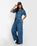 The Free People Womens Edison Jumpsuit in Cape Blue