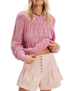 Frankie Cable Jumper in Gumdrop