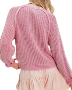 Frankie Cable Jumper in Gumdrop