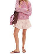 Frankie Cable Jumper in Gumdrop