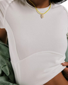 The Free People Womens Protagonist Cropped Cap Sleeve T-Shirt in White