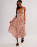 Forever Time Dress in Dusty Pink Combo