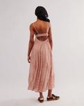 Forever Time Dress in Dusty Pink Combo