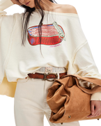 Graphic Camden Sweatshirt in Sardine Combo