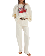 Graphic Camden Sweatshirt in Sardine Combo