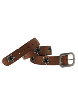 The Free People Womens Starcrossed Studded Belt in Bronze Age