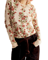 Pretty Little Thermal Top in Sand Combo Folk Vine
