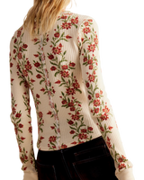 Pretty Little Thermal Top in Sand Combo Folk Vine