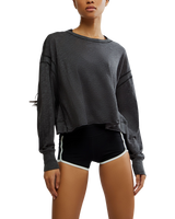 My Time Layer Top in Black