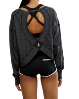 My Time Layer Top in Black