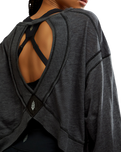 My Time Layer Top in Black