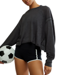 My Time Layer Top in Black