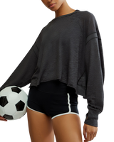 My Time Layer Top in Black