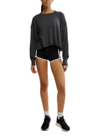 My Time Layer Top in Black