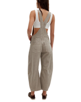 The Free People Womens Good Luck Dungarees in Cobblestone