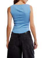 Hummingbird Vest in Allure Blue