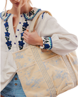 The Free People Printed Caravan Tote Bag in Toille